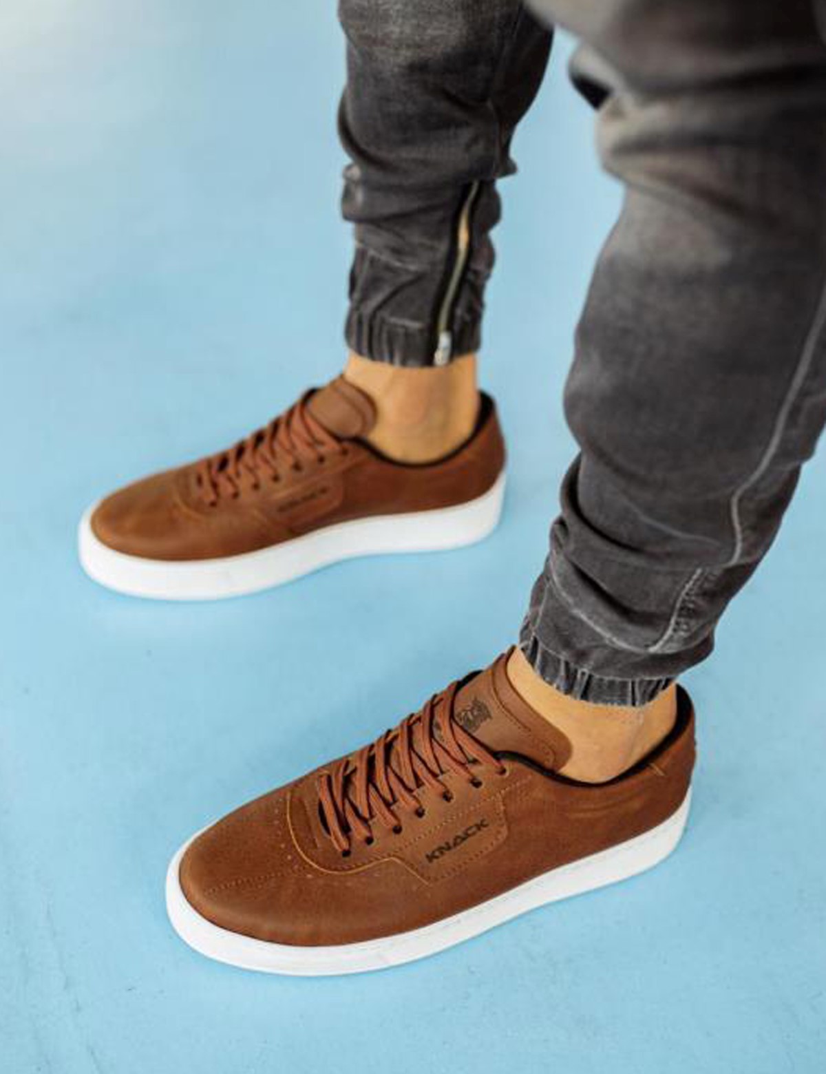 Ανδρικά κάμελ Casual Sneakers με κορδόνια 0602020C φωτογραφία